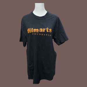 Hanes Filmarts Tee | Black Graphic Cotton | Size M | Vintage